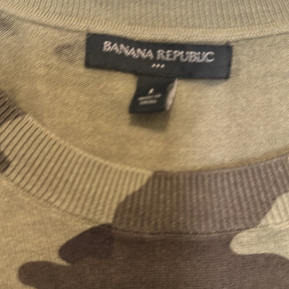 BANANA REPUBLIC fatigue print crewneck sweater - Picture 4 of 5